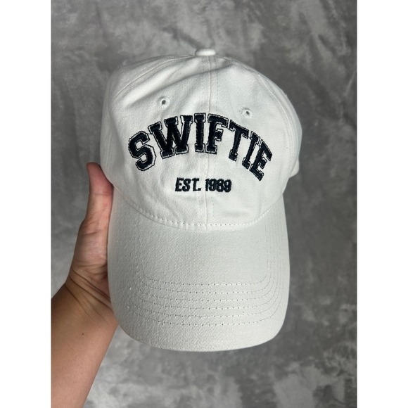 Swiftie Est. 1989 Baseball Cap Hat Embroidered White Swift Taylor Fan Gift - Picture 1 of 5